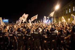 Polícias vão sair novamente à rua em protesto contra o Governo esta quarta-feira <span class="creditofoto">Foto Tiago Miranda</span>