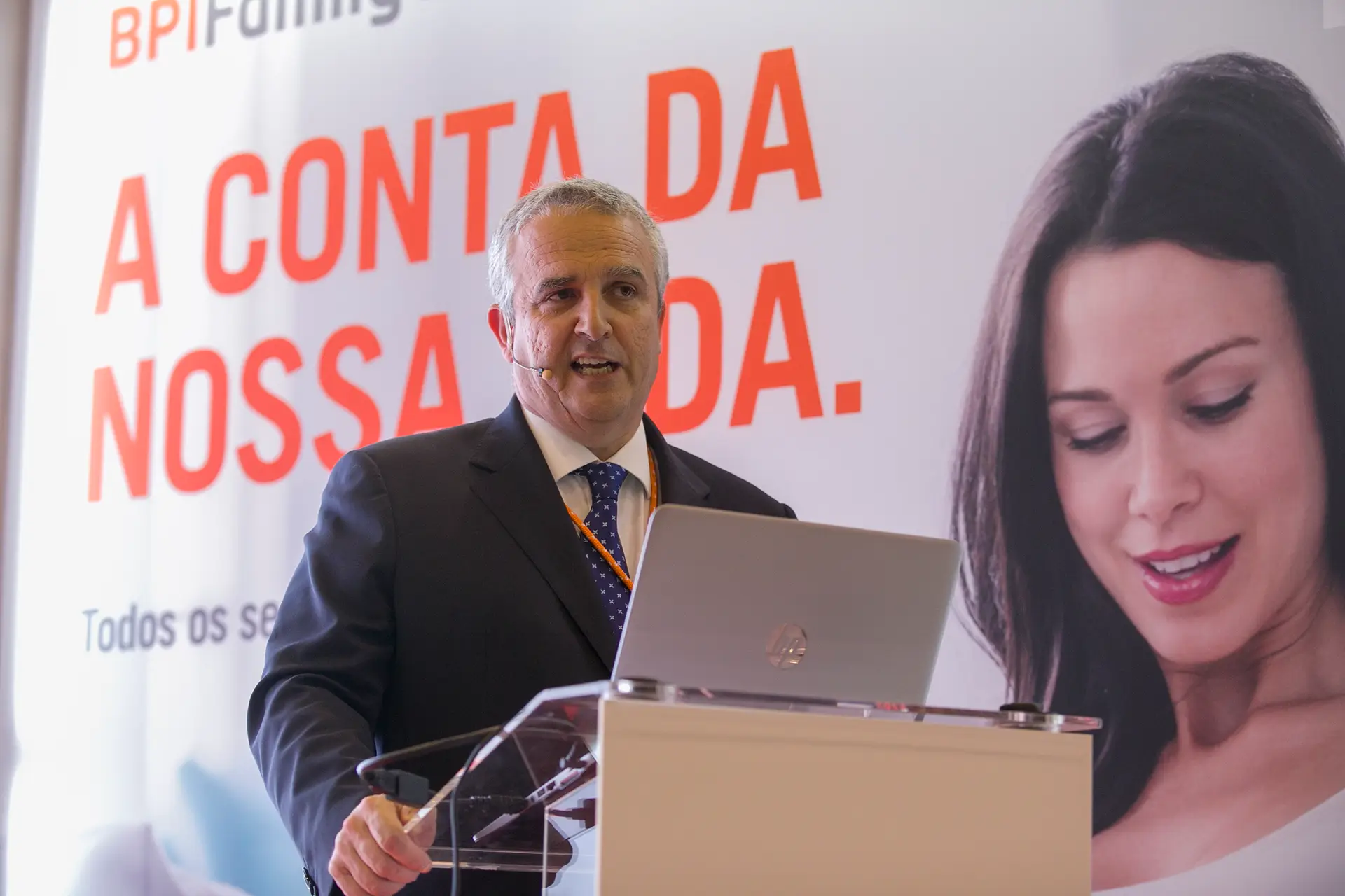 Pedro Barreto, administrador da BPI, no lançamento da apresentação do Prémio nacional de Turismo