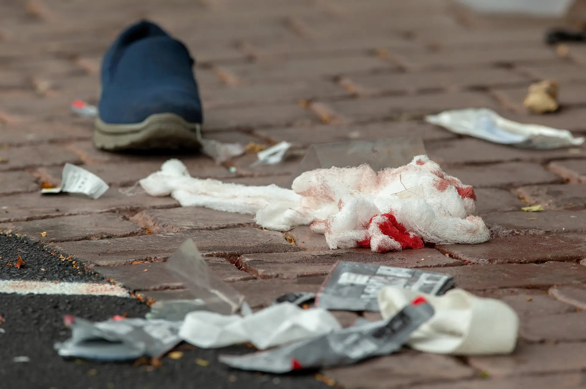 O exterior da mesquita Al Noor, local principal do ataque terrorista em Christchurch