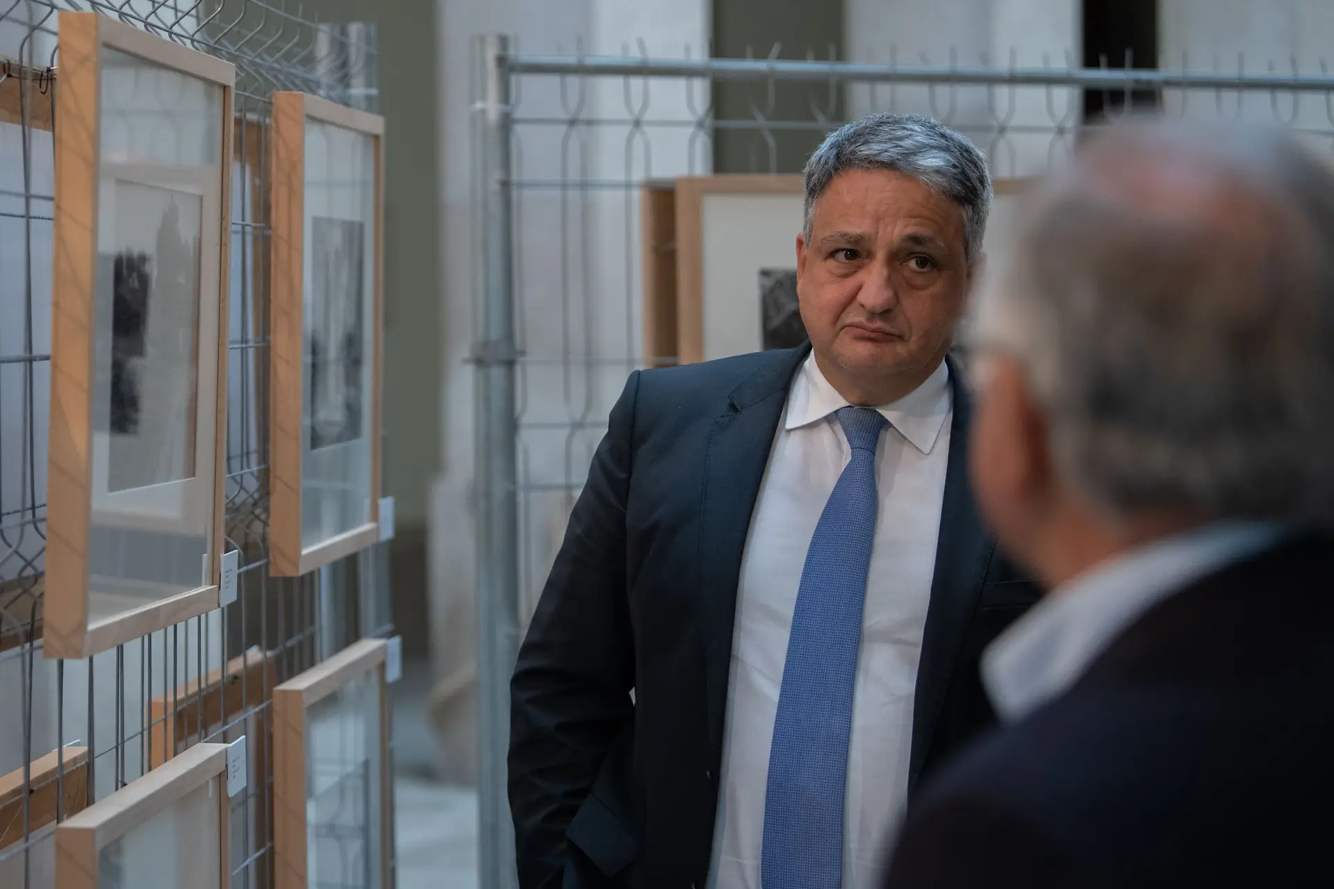Paulo Macedo, presidente da comissão executiva da CGD, na inauguração da exposição de fotografias Douro, lugar de um encontro feliz do professor António Barreto no Palácio do Conde de Amarante, em Vila Real 