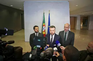 O ministro Pedro Nuno Santos assumiu a liderança do papel de mediação do Governo no conflito que motivou a greve. <span class="creditofoto">Foto Mário Cruz / Lusa</span>