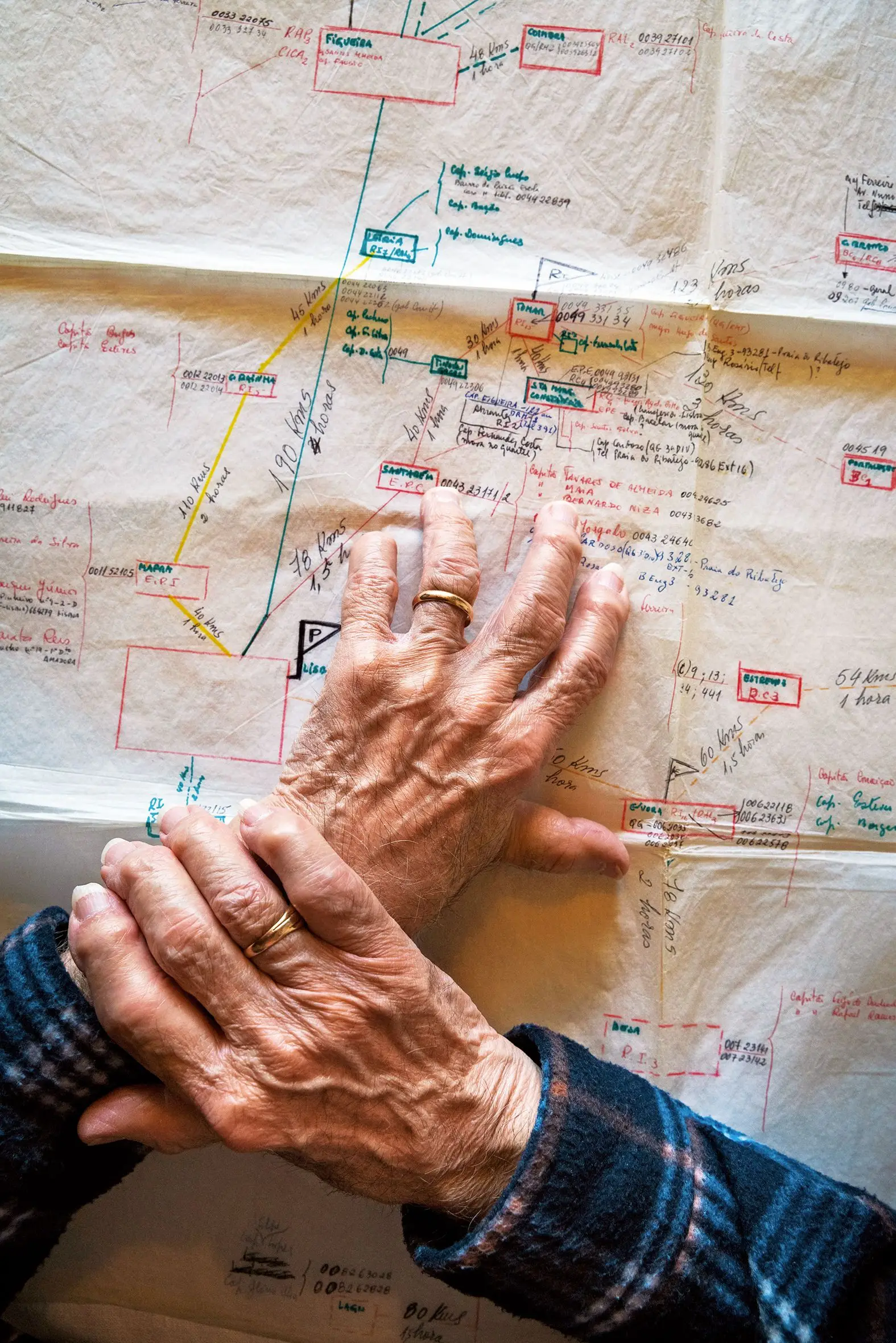 Otelo Saraiva de Carvalho no primeiro dia que viu o mapa da Revolução