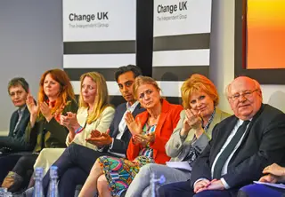 A equipa do Change UK que quer tornar estas europeias num segundo referendo ao Brexit <span class="creditofoto">Foto Kirsty O'Connor / PA / Getty</span>