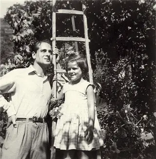 MÓNICA BALDAQUE COM O PAI