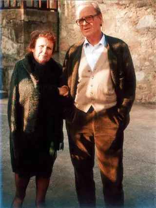 AGUSTINA E ALBERTO LUÍS, COM QUEM ESTEVE CASADA 72 ANOS