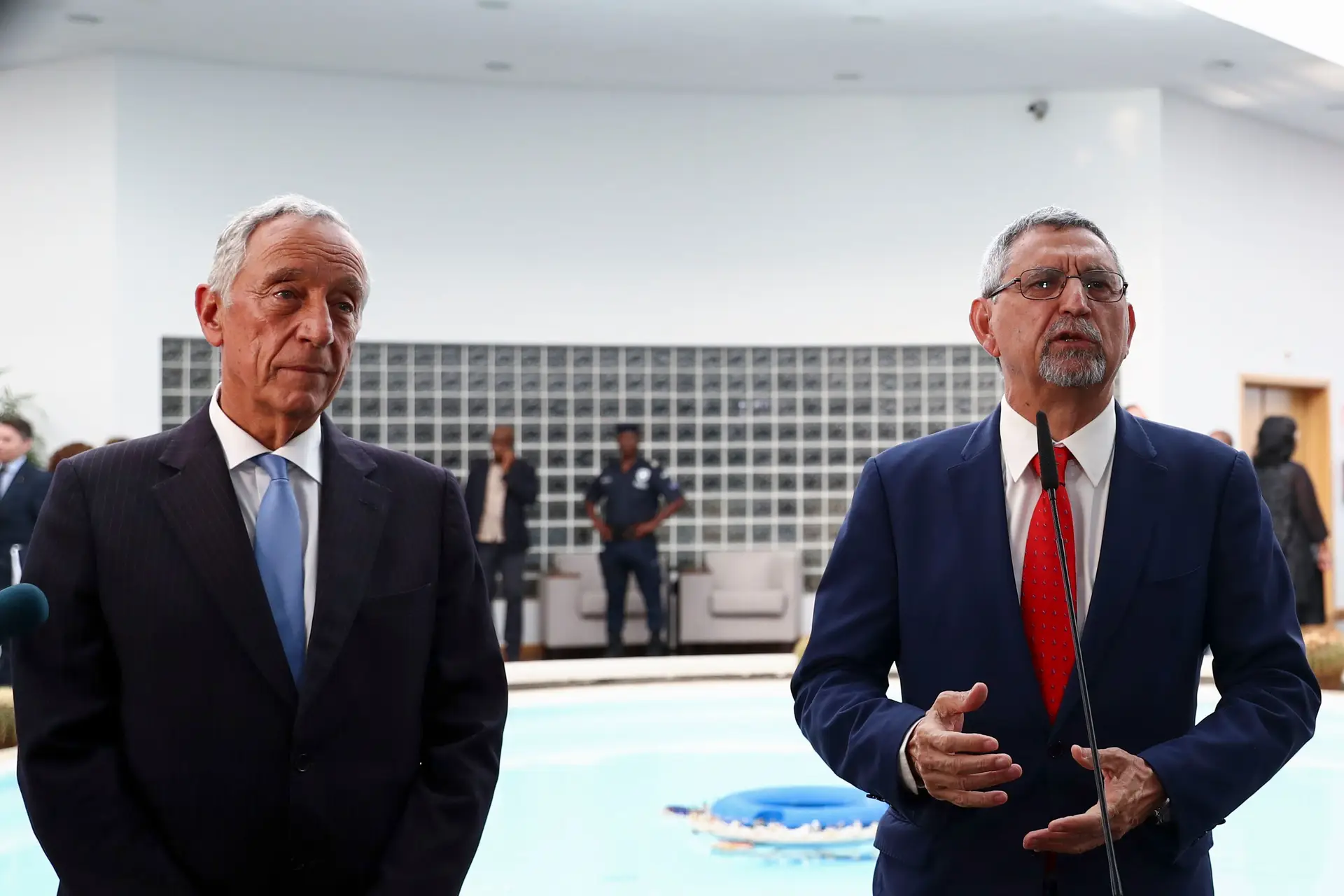 O Presidente da República, Marcelo Rebelo de Sousa, recebido pelo Presidente da República de Cabo Verde, Jorge Carlos Fonseca, em junho passado