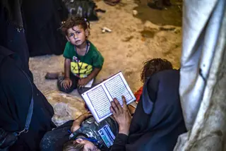 Campo de refugiados na Síria