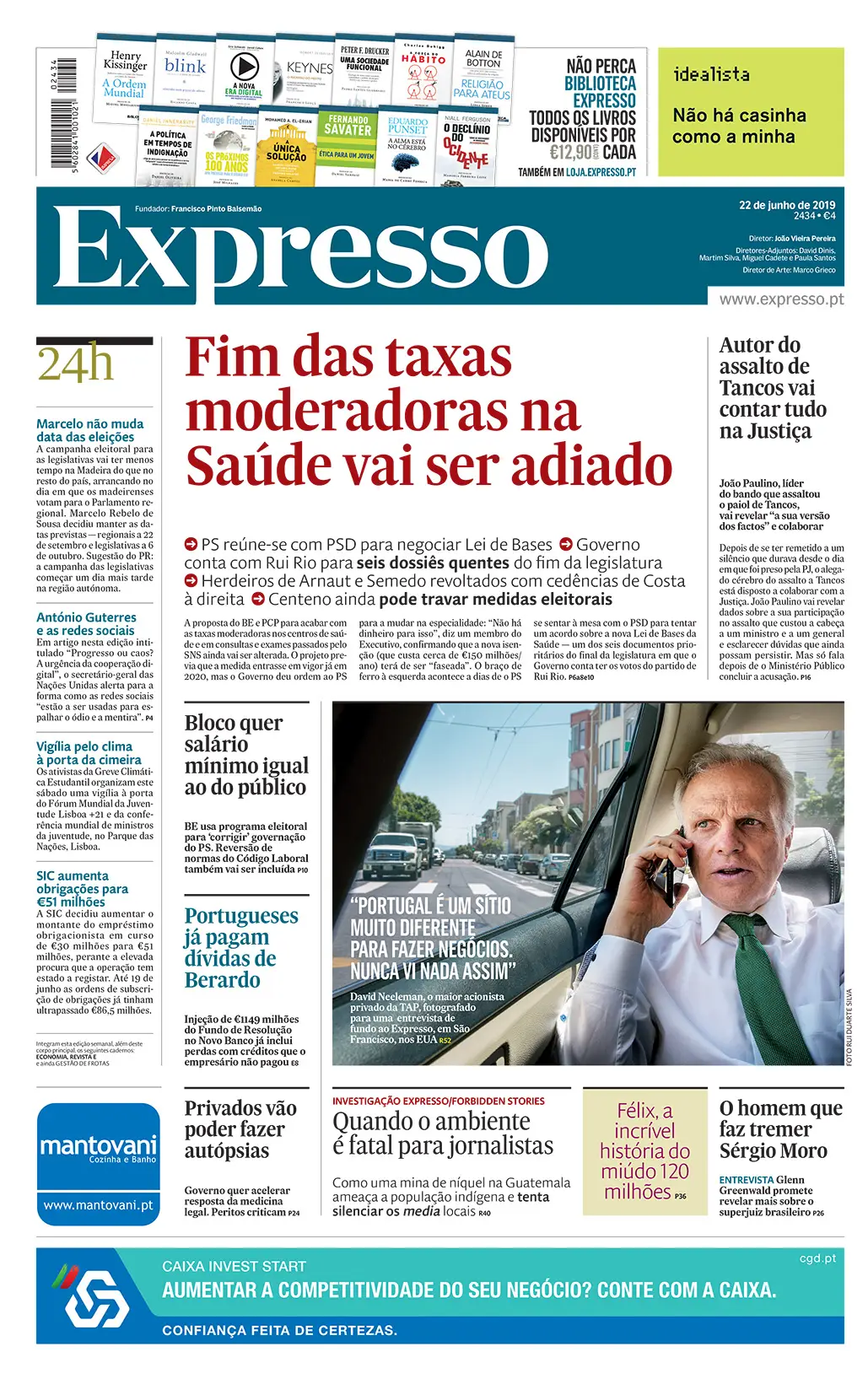 Expresso é o jornal mais lido em Portugal