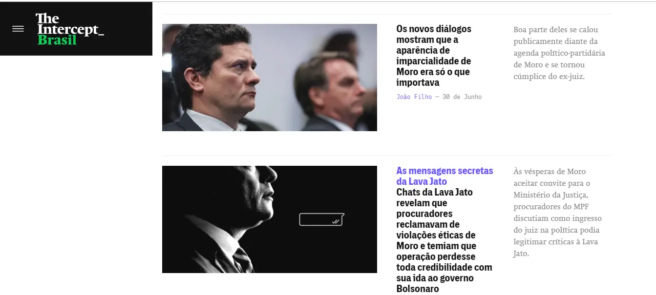 Senado brasileiro convida jornalista do "The Intercept" a depor sobre mensagens polémicas