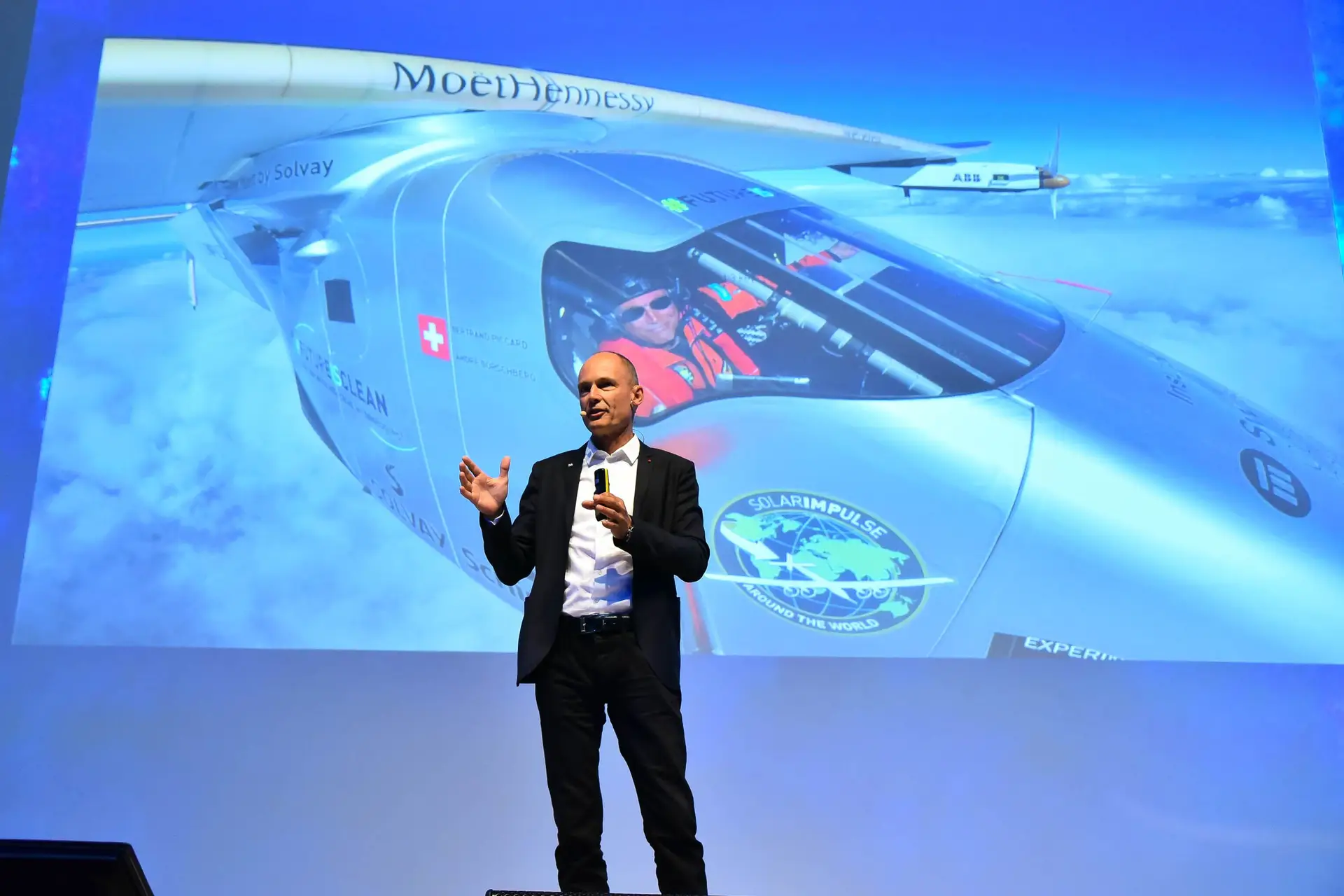 Bertrand Piccard esteve em Lisboa esta semana para participar no Global Exploration Summit