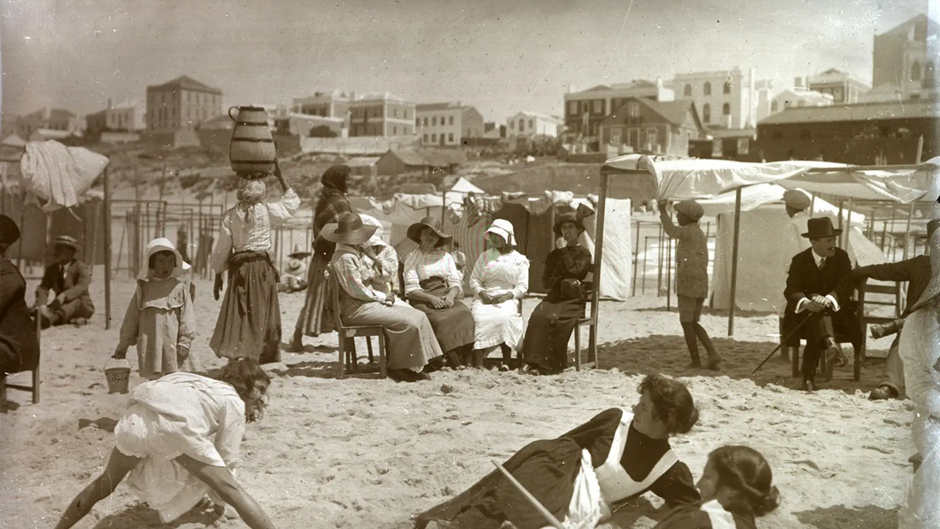 Praia da Figueira da Foz. Veraneantes