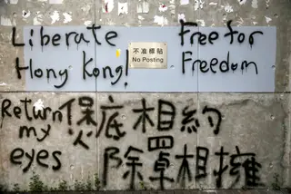 A manifestação que acabou por não se realizar em Macau seria feita “de pé, em silêncio” contra a “alegada violência da polícia em Hong Kong”, escreve o jornal “Macau News” <span class="creditofoto">Foto Willy Kurniawan / Reuters</span>