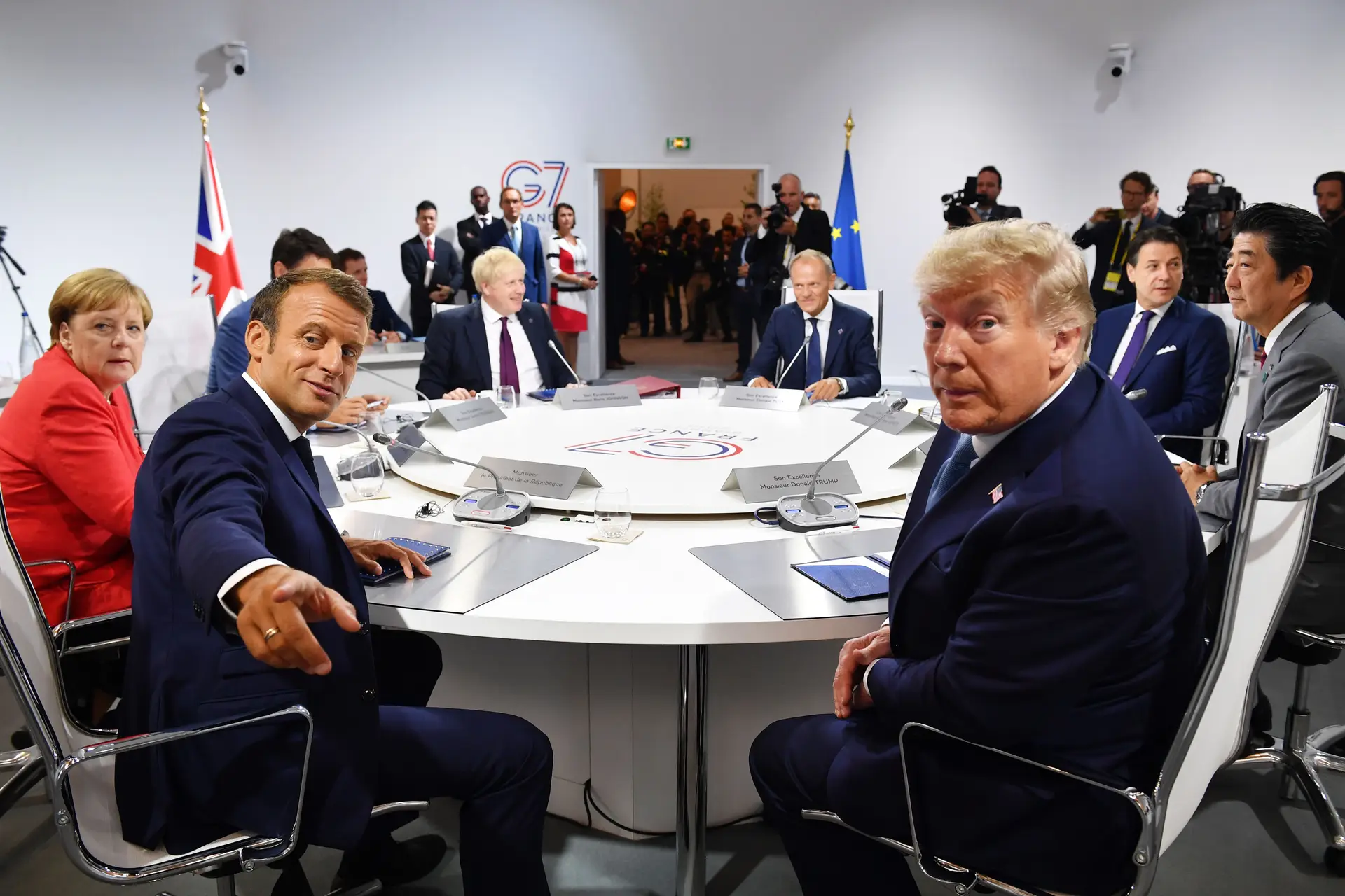 G7: Contradições sobre mensagem para Irão e guerra comercial a marcar manhã