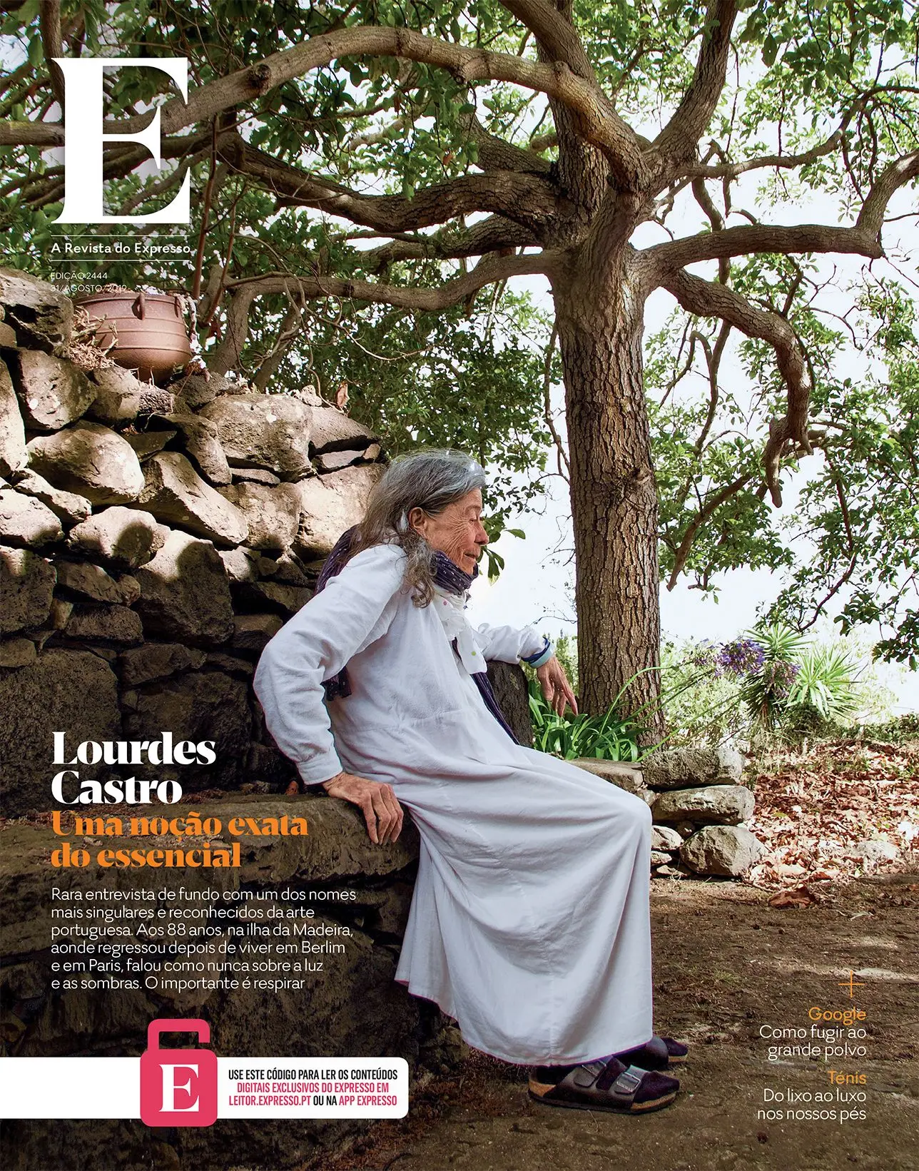 “Lourdes Castro, uma noção exata do essencial”, na revista E