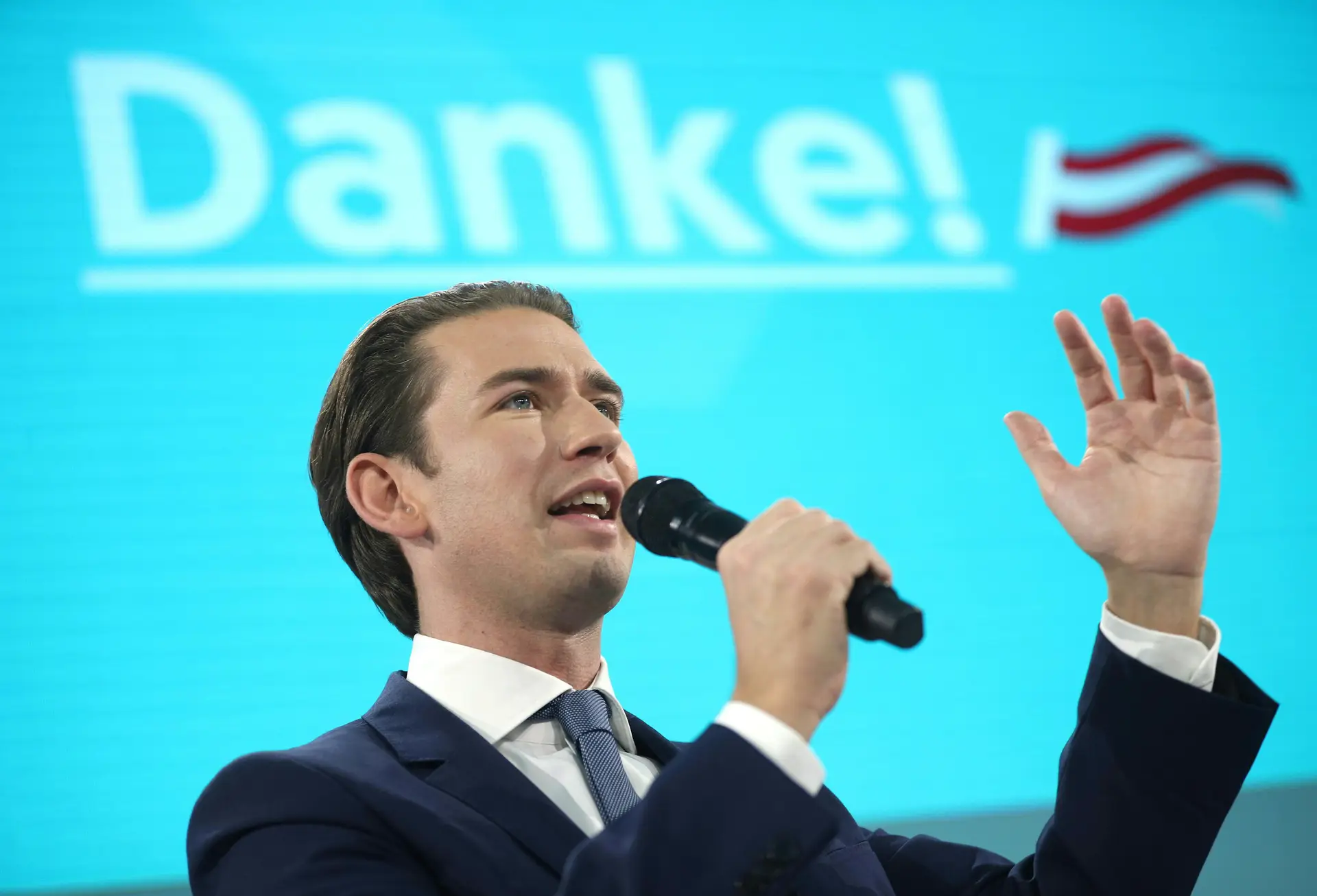 Sebastian Kurz, líder do Partido Popular Austríaco (ÖVP)