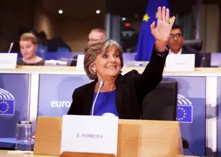 Elisa Ferreira no Parlamento Europeu <span class="creditofoto">Foto Reuters</span>