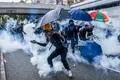 Protestos mancharam festa de anos da China