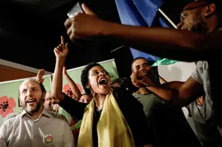 Joacine Katar Moreira tornou-se o rosto do Livre e será uma estreia na Assembleia da República <span class="creditofoto">Foto Lusa</span>