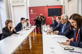 No final do encontro único, Costa manifestou abertura para continuar a busca de uma convergência, mesmo sabendo que leis laborais eram uma dificuldade <span class="creditofoto">FOTO TIAGO MIRANDA</span>