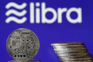 A Associação Libra foi impulsionada pelo Facebook mas dela fazem parte mais de 20 empresas. No futuro, fontes da rede social dizem esperar centenas de participantes <span class="creditofoto">Foto Chesnot/Getty Images</span>