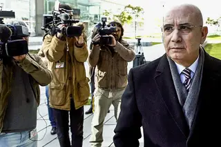 Duarte Lima numa das comparências em tribunal <span class="creditofoto">Foto D.R.</span>