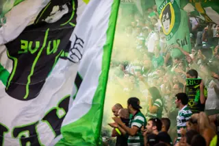 Frederico Varandas anunciou no domingo à noite o fim dos protocolos entre o clube e a Juventude Leonina <span class="creditofoto">Foto Henrique Casinhas/SOPA Images/LightRocket</span>