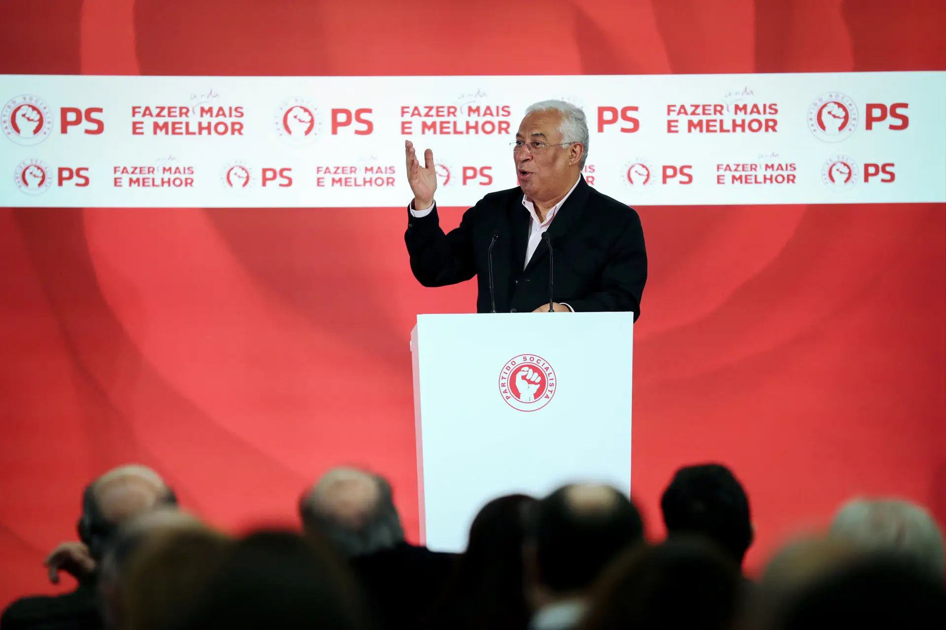 Costa na Comissão Política do PS, no Porto, em janeiro de 2020