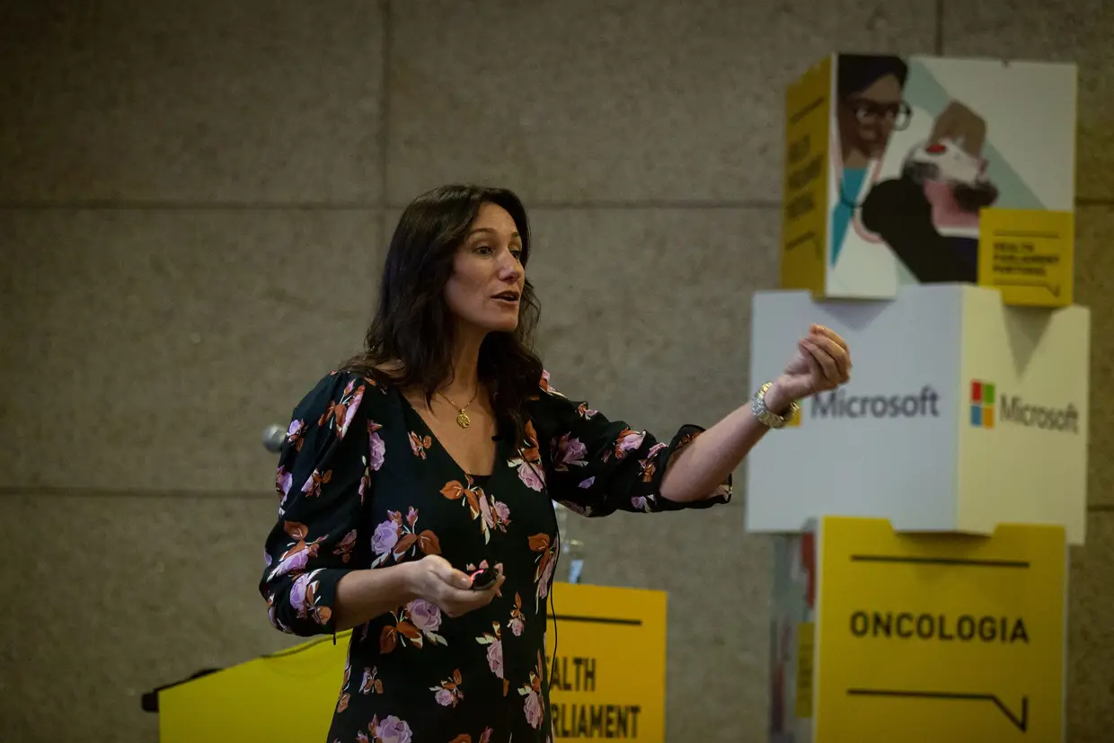Ana Sofia Santos, coach Mind over Matter, prendeu a atenção do auditório com uma apresentação sobre tipos de personalidade e o seu impacto no trabalho 
