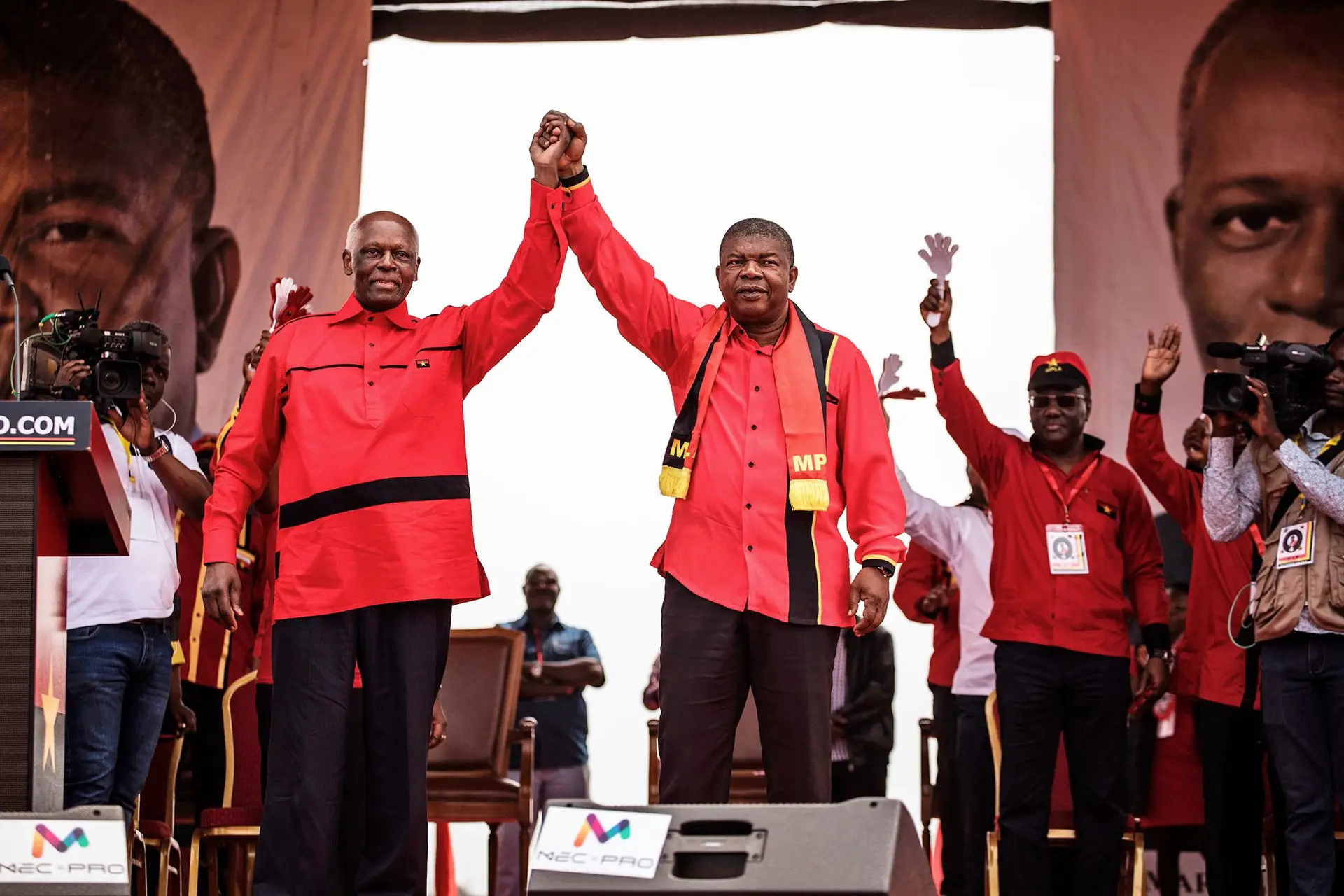 José Eduardo dos Santos e João Lourenço em Luanda, agosto de 2017