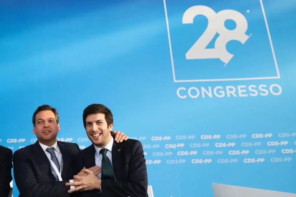 Francisco Rodrigues dos Santos e Filipe Lobo d'Ávila, presidente e vice-presidente no encerramento do congresso