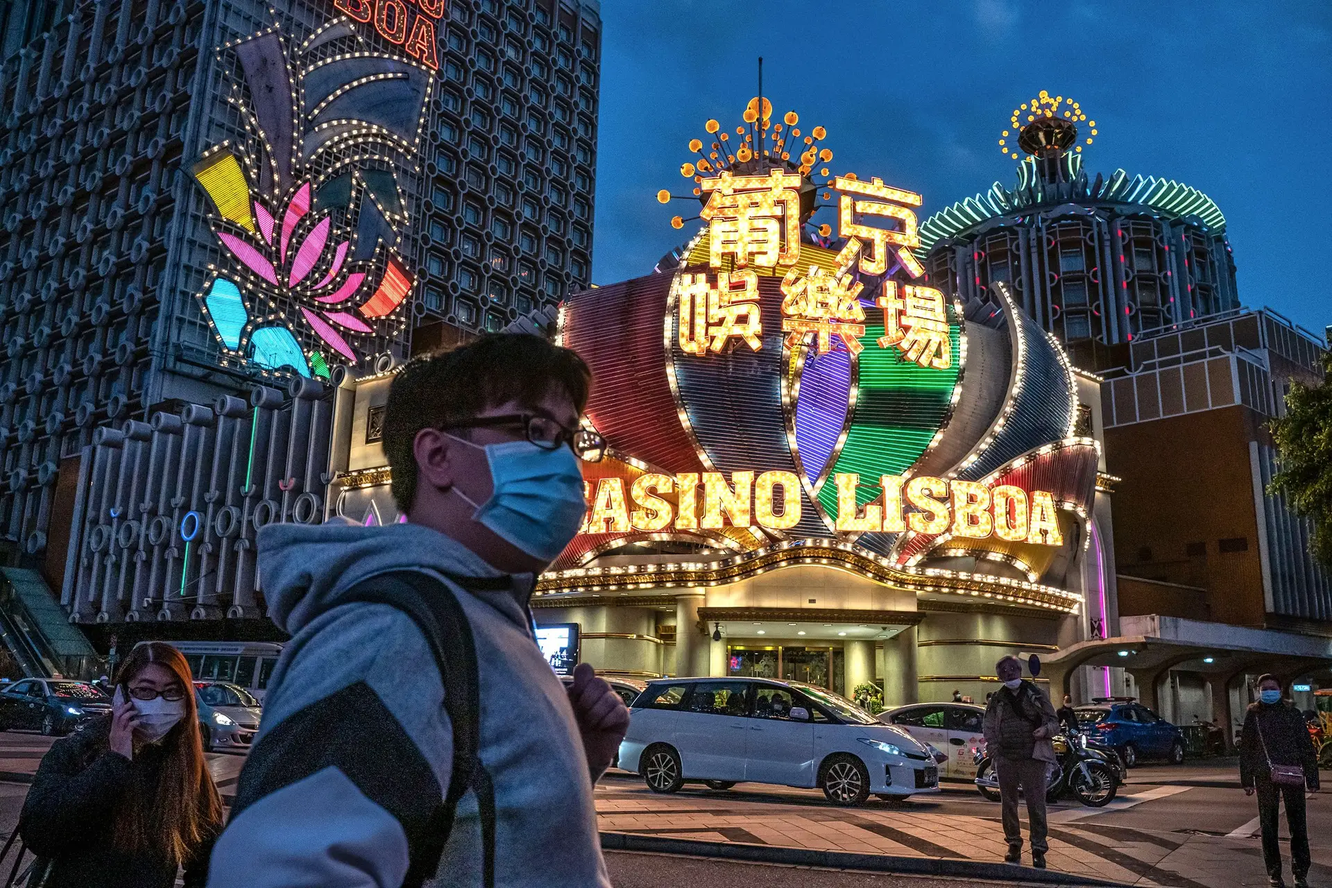 Macau. O vírus paralisou a capital do jogo