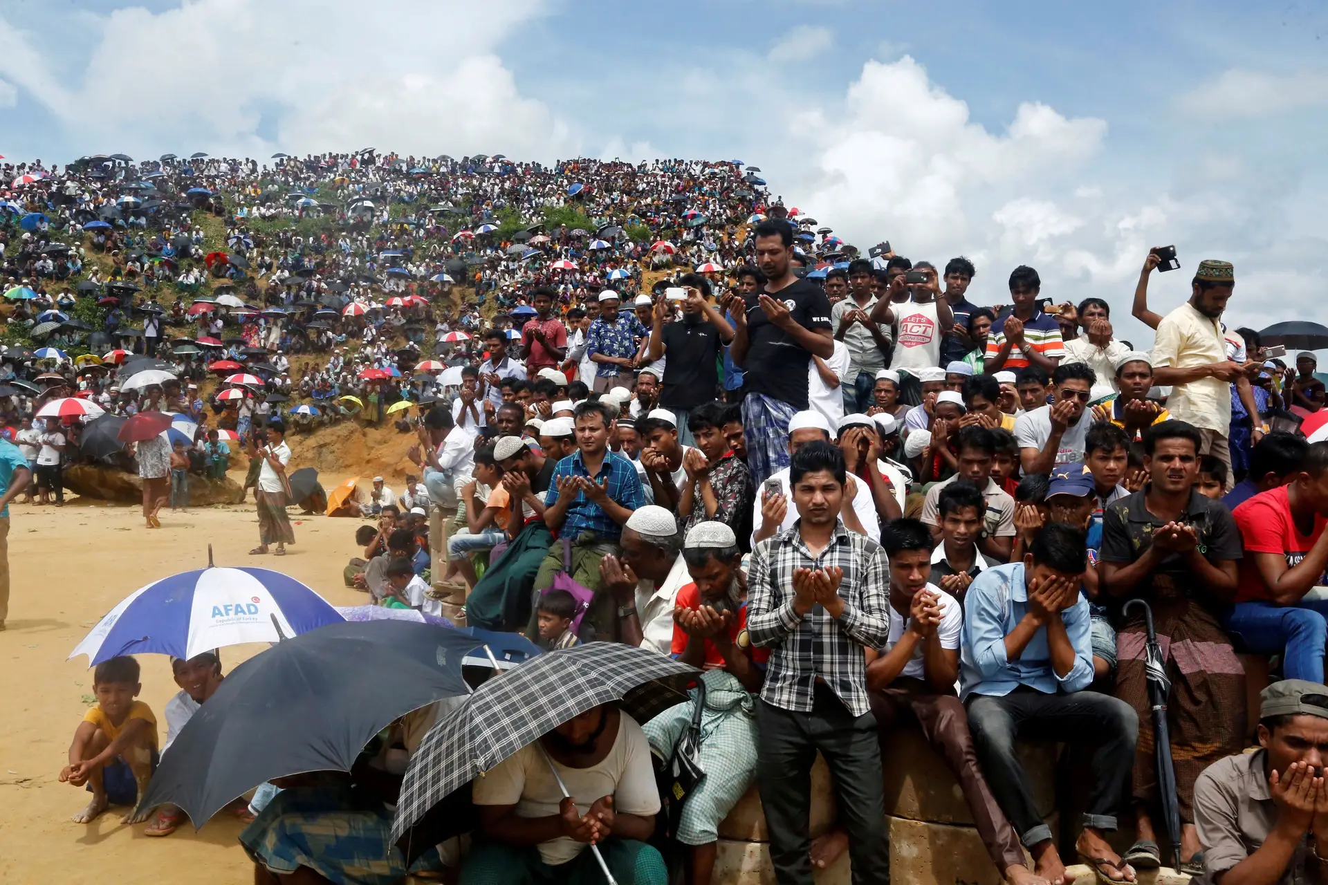 Refugiados rohingya em Cox Bazar, no Bangladesh