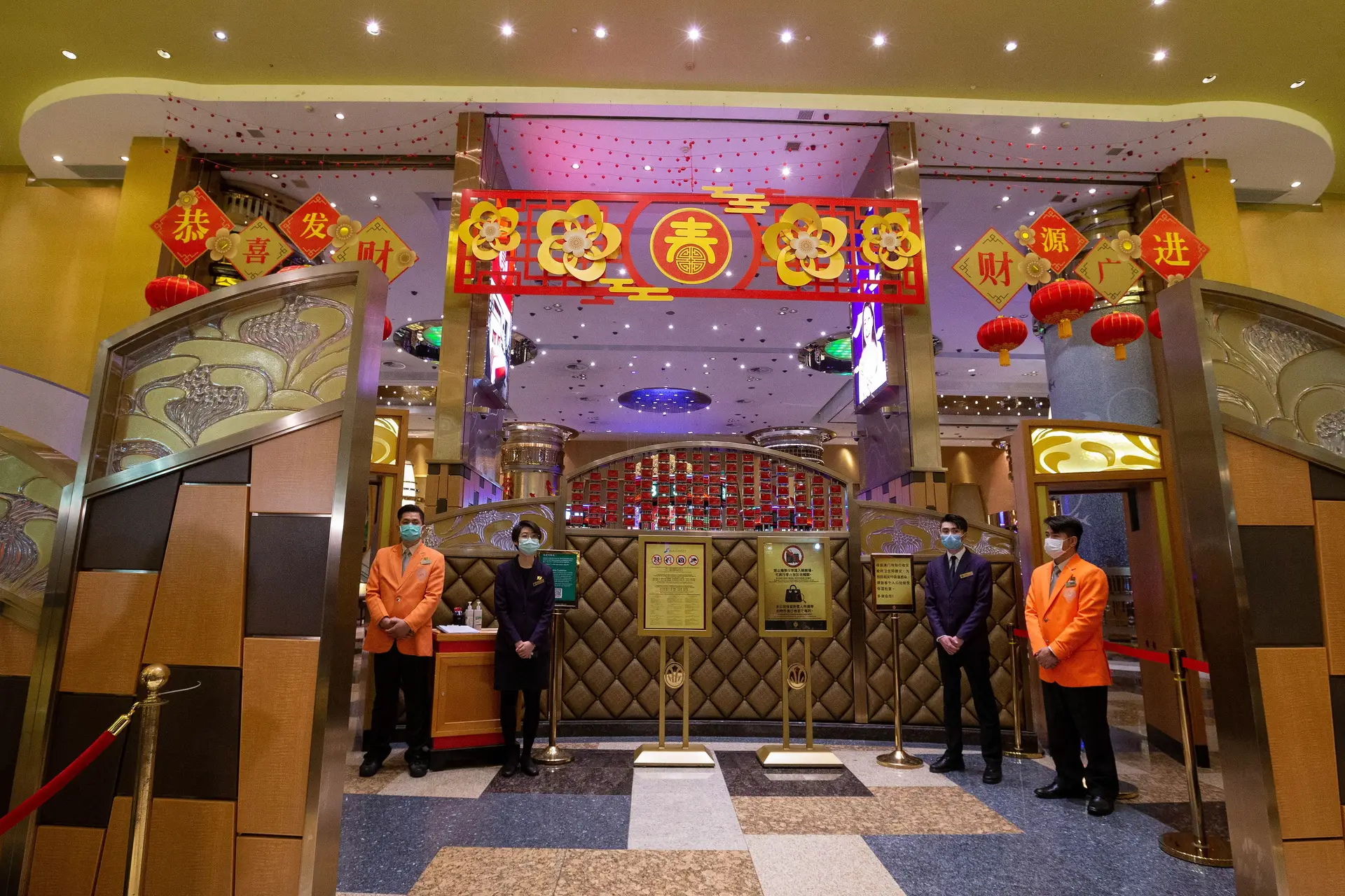 Um dos casinos que reabriu esta quinta-feira, em Macau