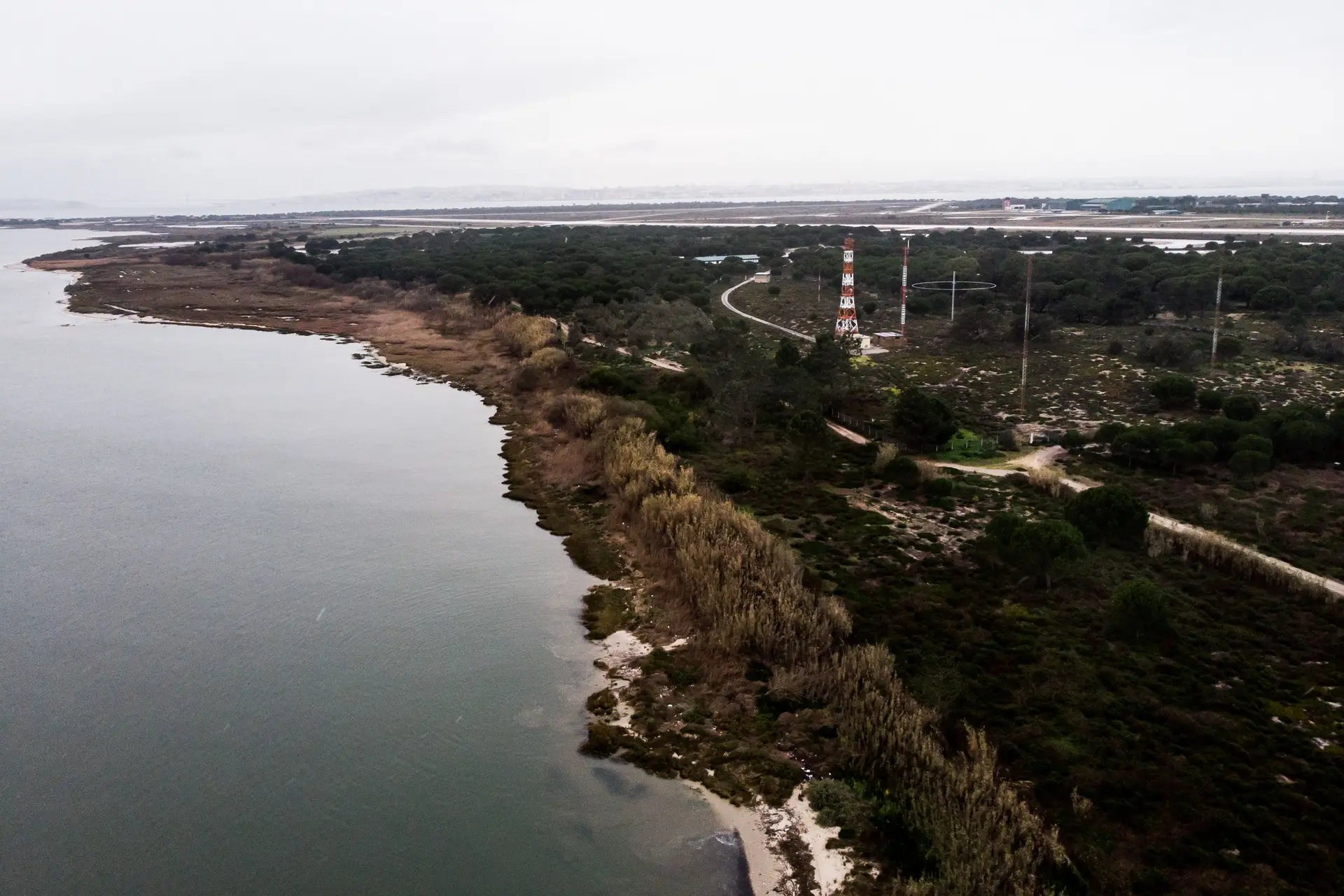 Área onde pode vir a ser construído o futuro aeroporto do Montijo