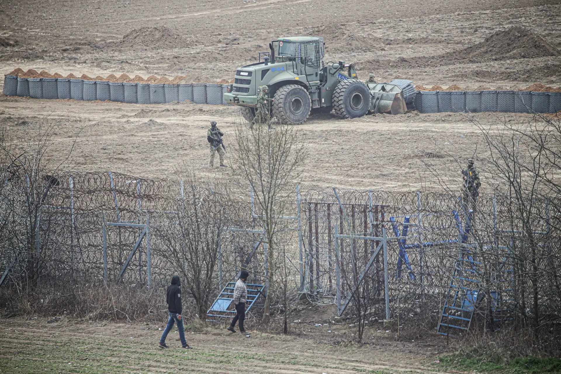 A fronteira entre Edirne (Turquia) e Evros (Grécia)