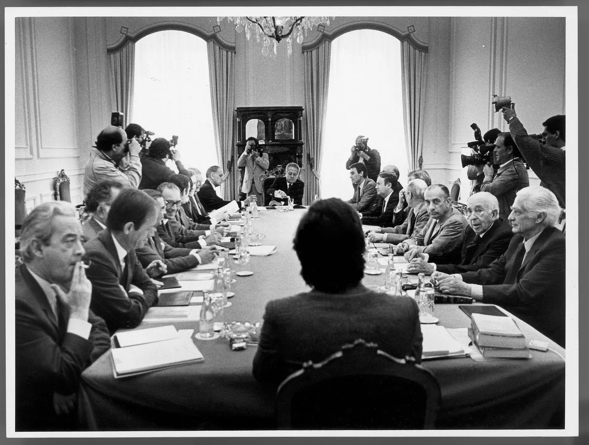 Conselho de Estado em 1987, com Soares como Presidente