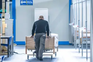 Hospital de campanha num centro de congressos de Maastricht, a 3 de abril de 2020