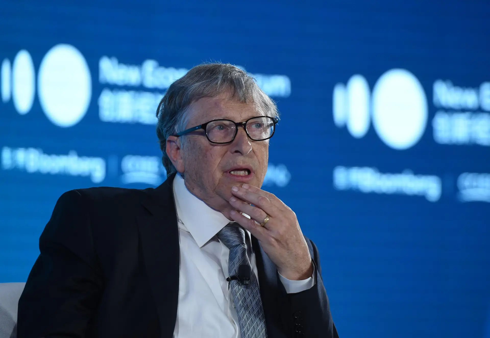Bill Gates, fundador da Microsoft e presidente da Fundação Bill & Melinda Gates, que trabalha na área das doenças infecciosas