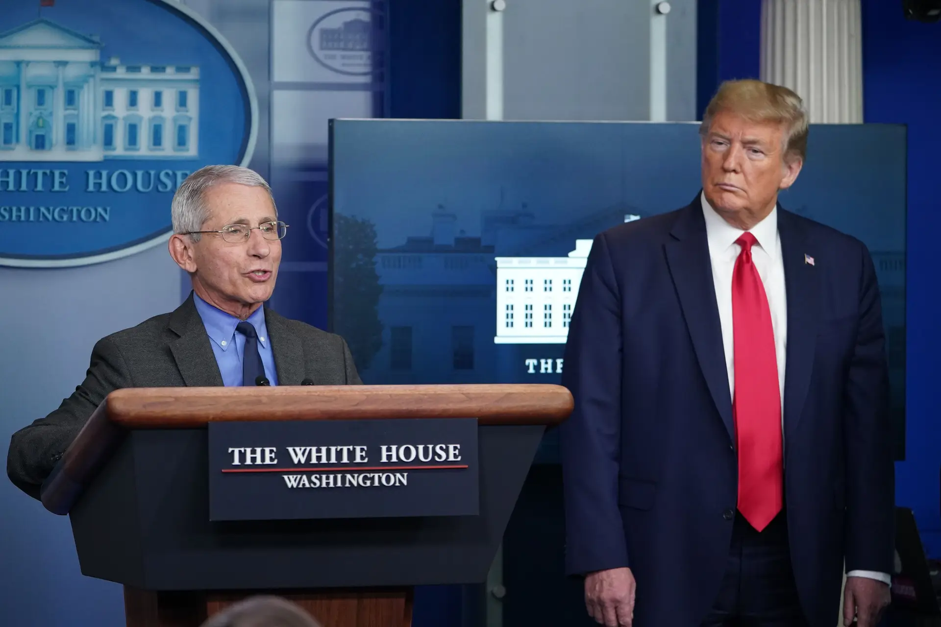 Anthony Fauci e Donald Trump