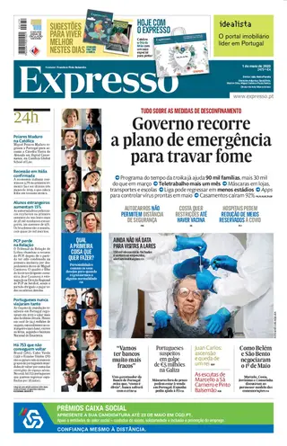 A primeira página do Expresso