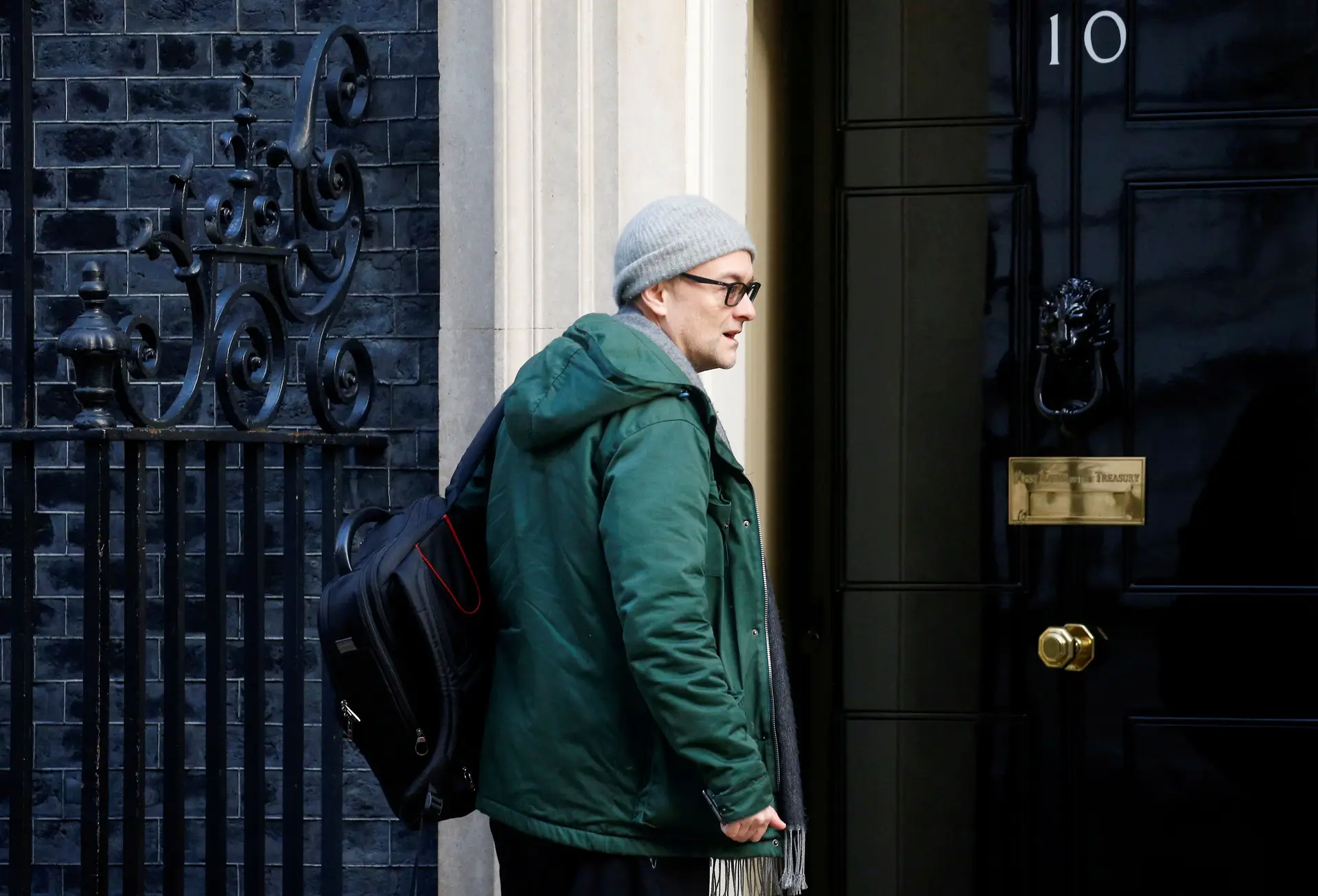 Dominic Cummings, já este mês, de volta a Downing Street