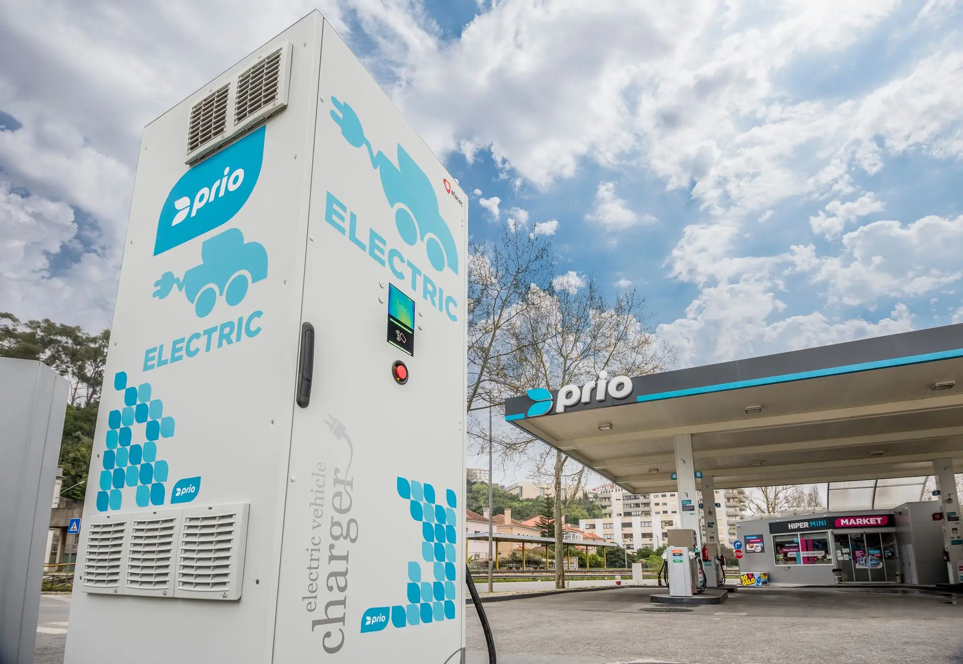Prio conta atualmente com 190 pontos de carregamento. Quer chegar a 300 nos próximos cinco anos.