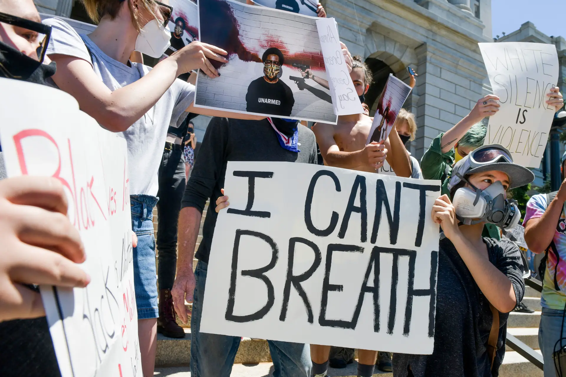 Protesto contra a morte de George Floyd no Colorado