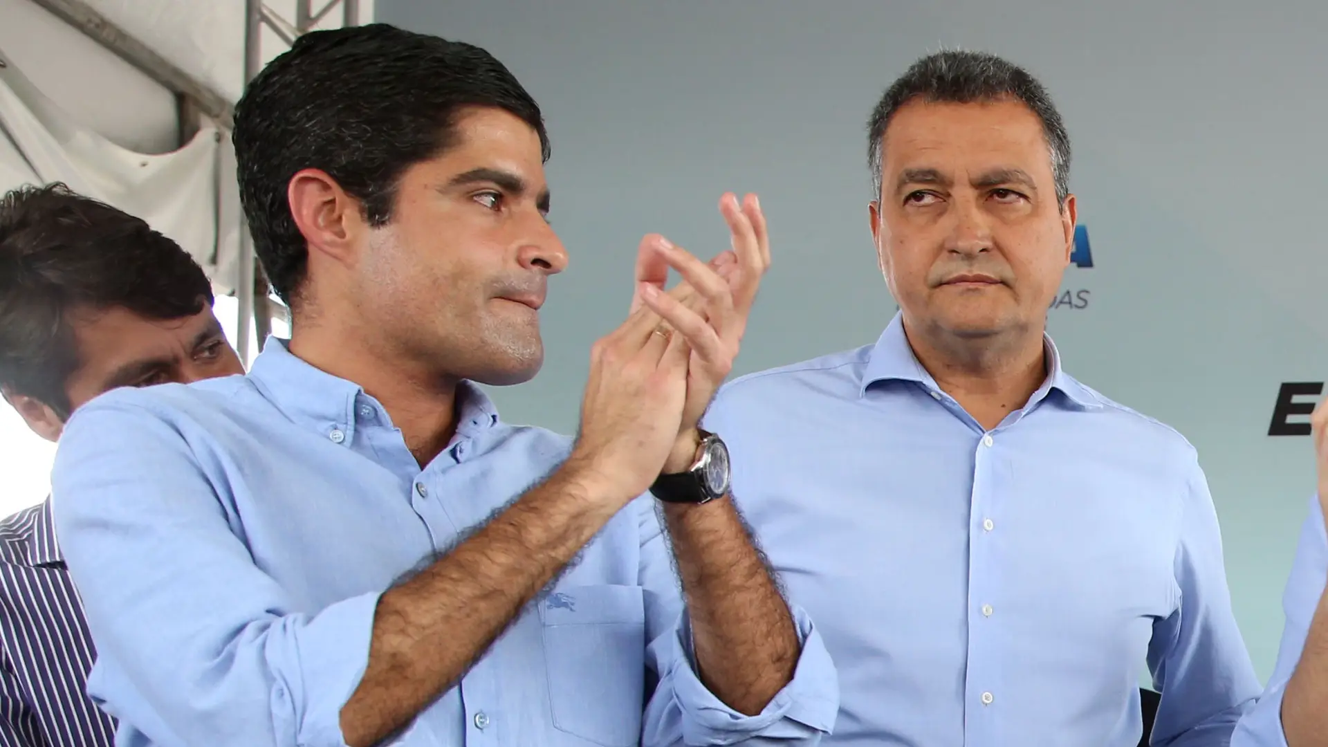 O prefeito de Salvador, ACM Neto, e o governador da Bahia, Rui Costa