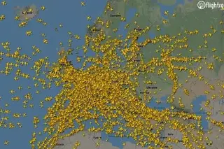 Veja como a pandemia tirou milhares de aviões dos céus europeus em poucos dias