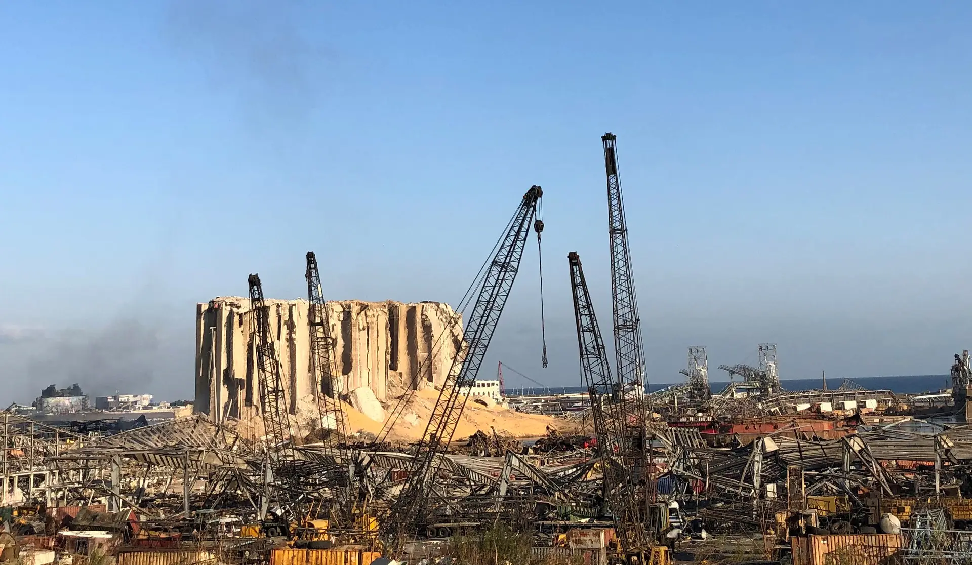 O porto de Beirute, a 6 de agosto