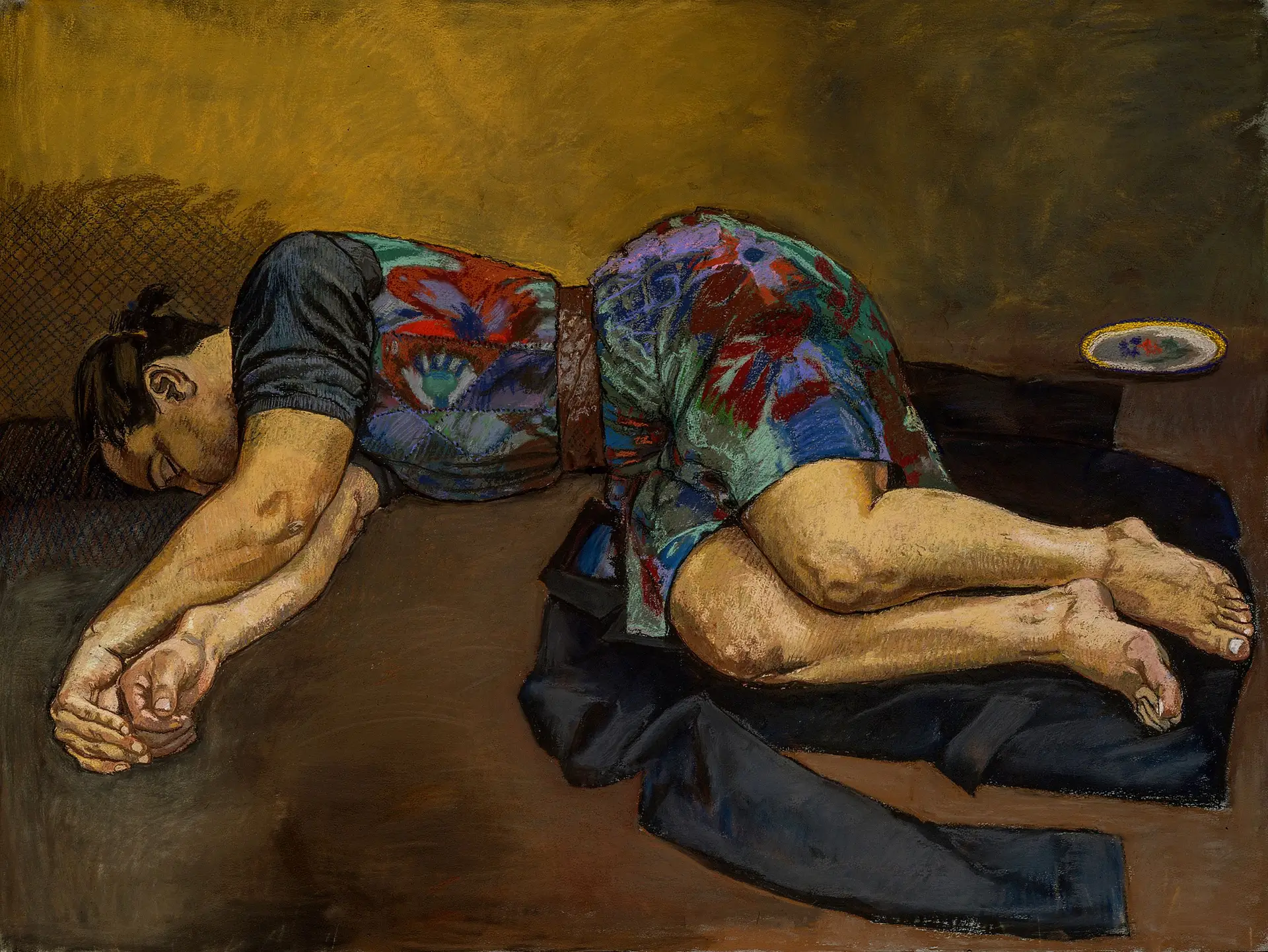 Olhar O quadro “Sleeper”, de Paula Rego, uma artista que pinta mulheres em sofrimento, o que perturba, porque nos mostra o tabu, a dor feminina representada pelo olhar feminino