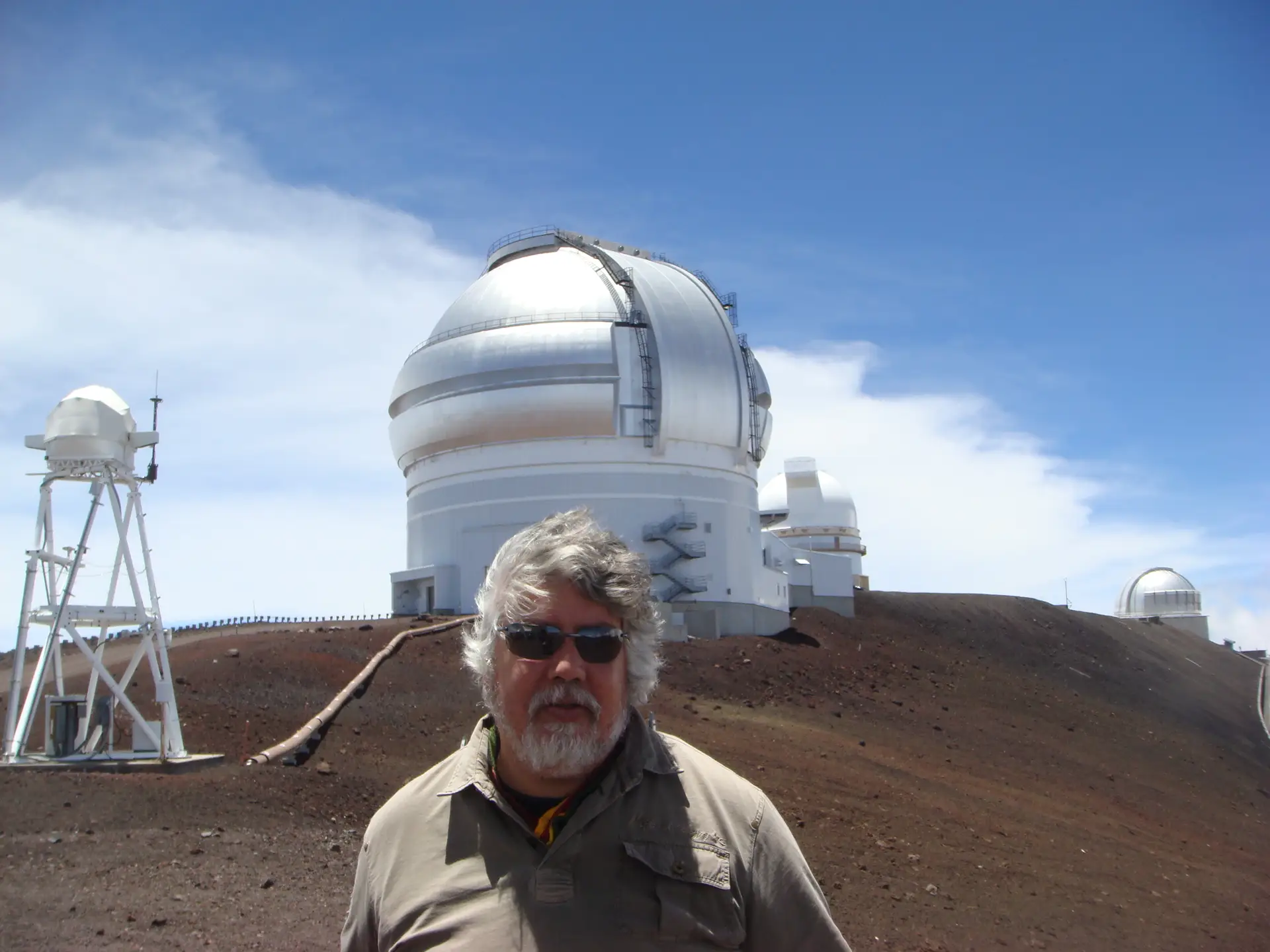 Pedro Mota Machado, investigador do Instituto de Astrofísica, junto do Observatório Astronómico de Maunakea, Havai
