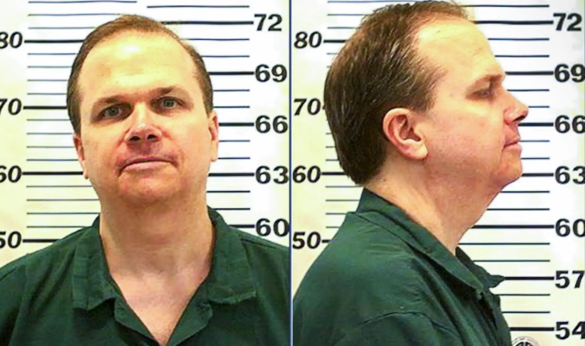 'Mugshot' de Mark David Chapman em 2010