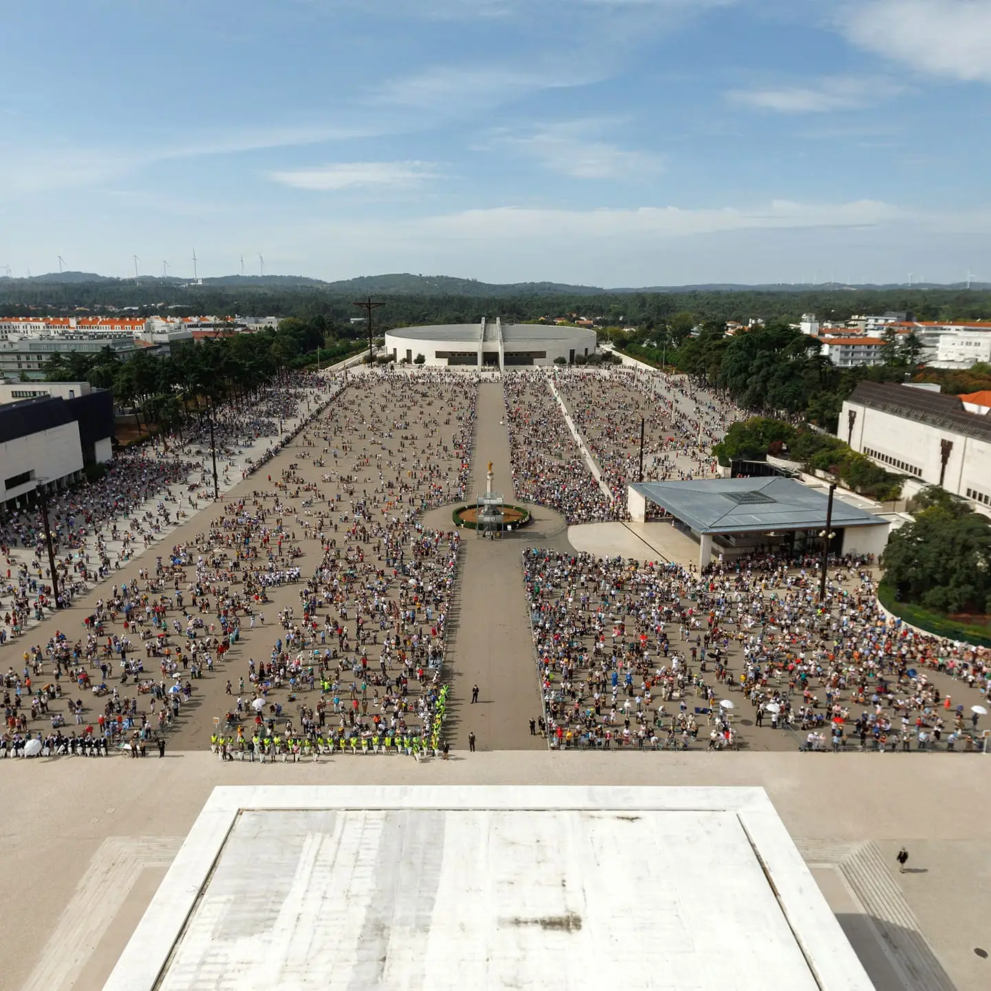 Santuário de Fatima, à hora da missa